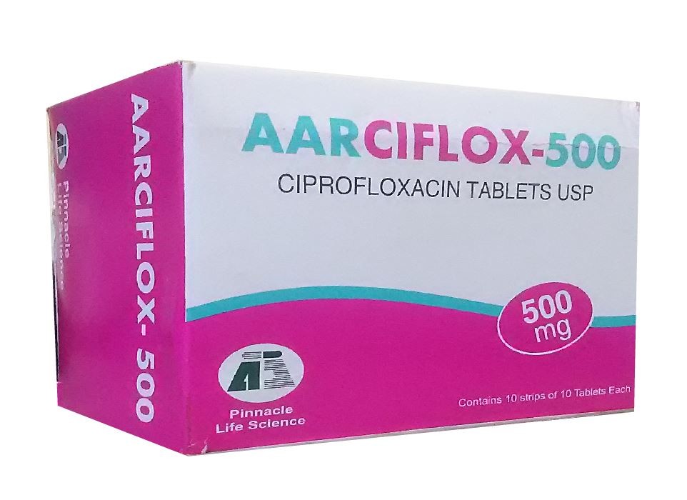 Aarciflox (Ciprofloxacin) 500mg Tablets