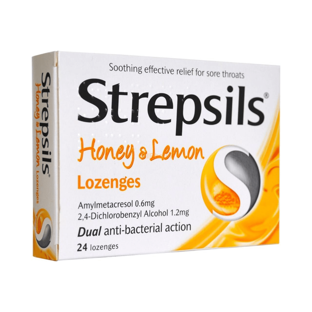 Strepsils Lozenges (Honey & Lemon)