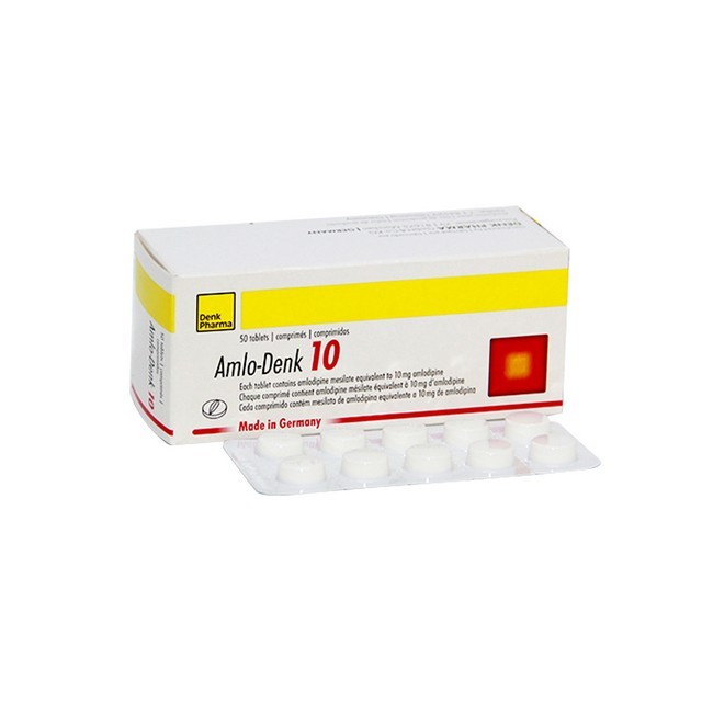 Amlo-Denk 10 (Amlodipine 10mg) tablets