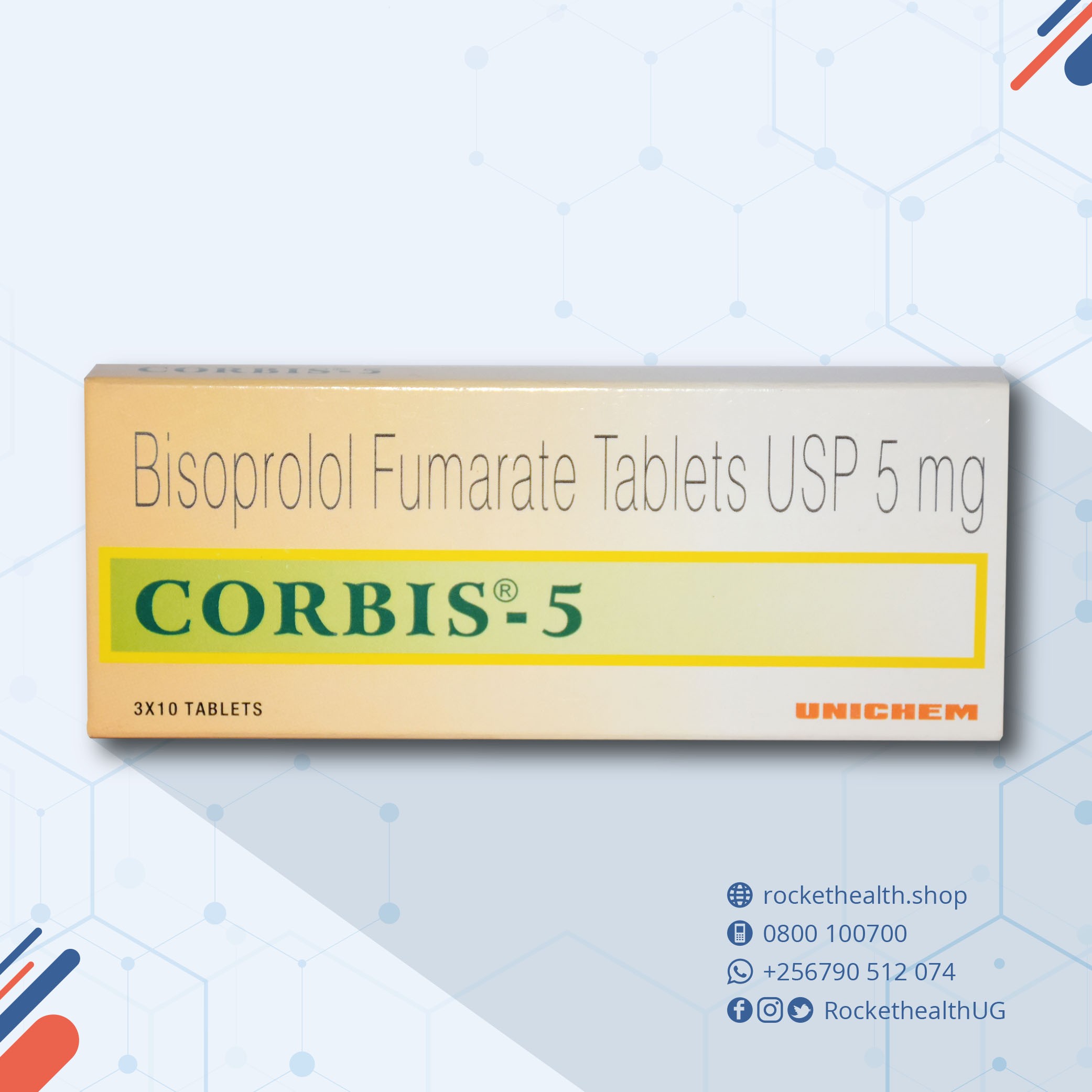 Corbis-5 Tablets (Bisoprolol)