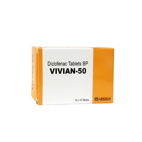 Vivian-50 (Diclofenac 50mg) Tablets