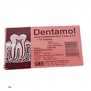 Dentamol (Acetaminophen) 500mg Tablets