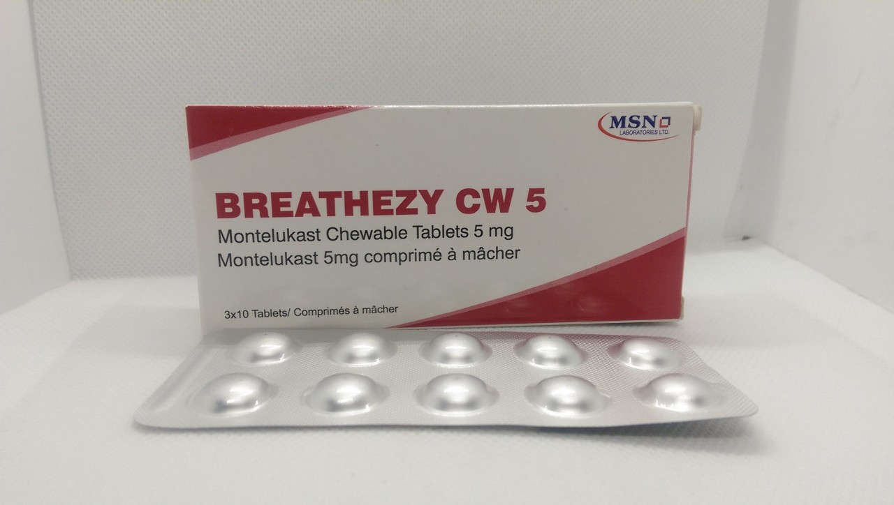 Breathezy (Montelukast) 5mg Tablets
